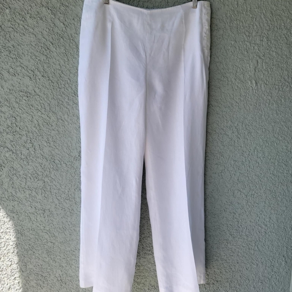 Talbots Linen Women's White Pants - Picture 9 of 11
